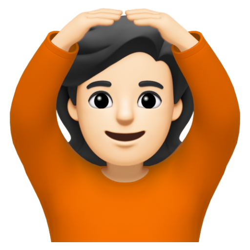 Emoji Người ra hiệu đồng ý: màu da sáng 🙆🏻 dạng 3D