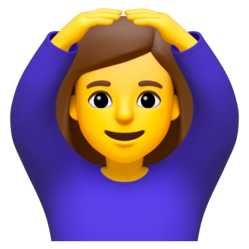 Emoji Người phụ nữ ra hiệu đồng ý 🙆‍♀ dạng 3D