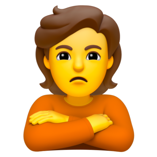 Emoji Người đang bĩu môi 🙎 dạng 3D