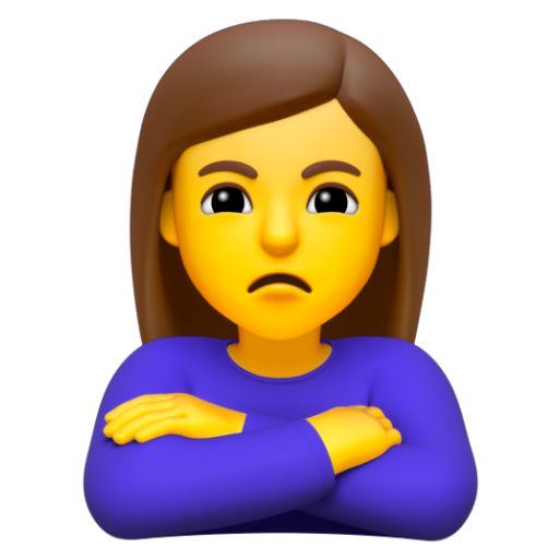 Emoji Người phụ nữ bĩu môi 🙎‍♀ dạng 3D