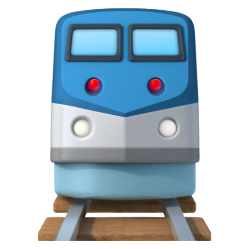 Emoji Tàu hỏa 🚆 dạng 3D