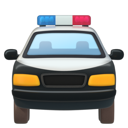 Emoji Xe cảnh sát đang tới 🚔 dạng 3D