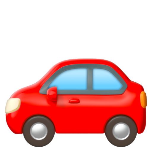 Emoji Ô tô 🚗 dạng 3D