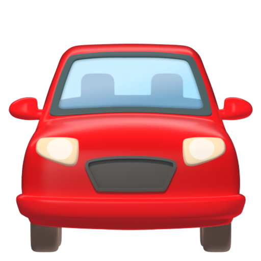 Emoji Ô tô đang tới 🚘 dạng 3D