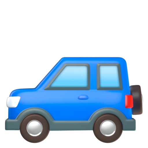 Emoji Xe thể thao đa dụng 🚙 dạng 3D