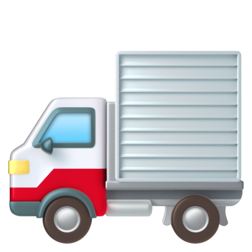 Emoji Xe tải giao hàng 🚚 dạng 3D