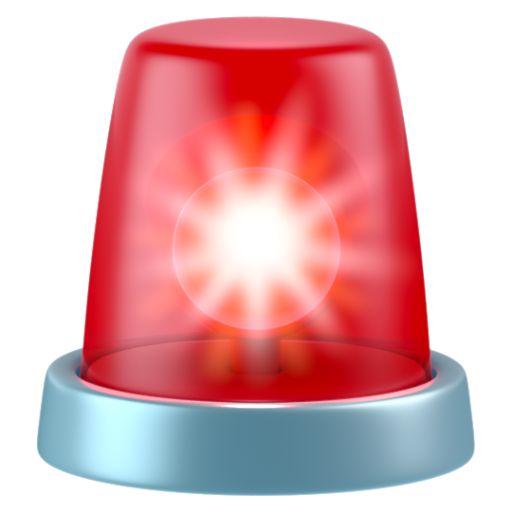Emoji Đèn xe cảnh sát 🚨 dạng 3D