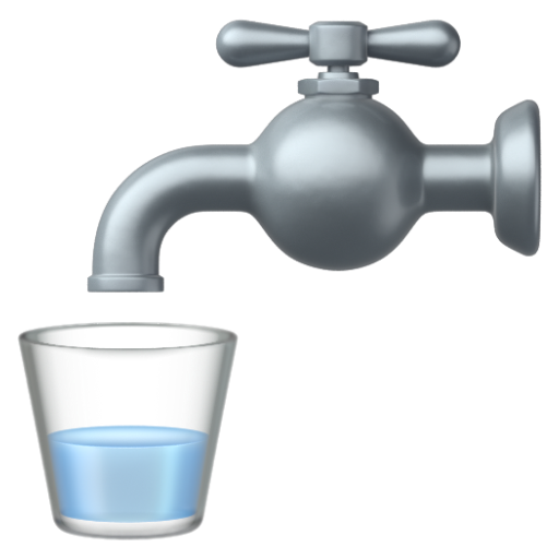 Emoji Nước uống 🚰 dạng 3D
