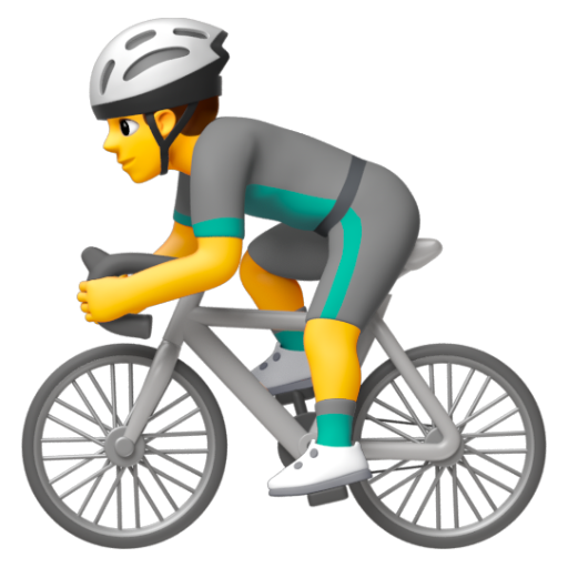 Emoji Người đàn ông đi xe đạp 🚴‍♂ dạng 3D