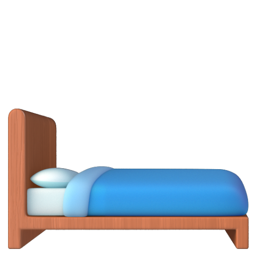Emoji Giường 🛏 dạng 3D