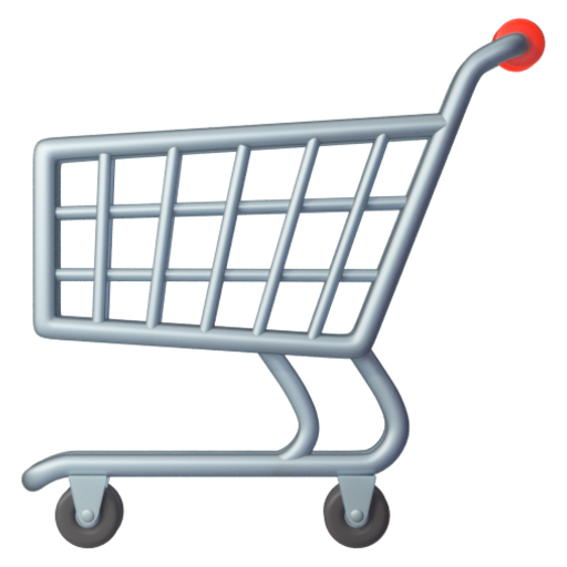 Emoji Xe mua hàng 🛒 dạng 3D