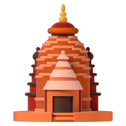 Emoji Đền hindu 🛕 dạng 3D