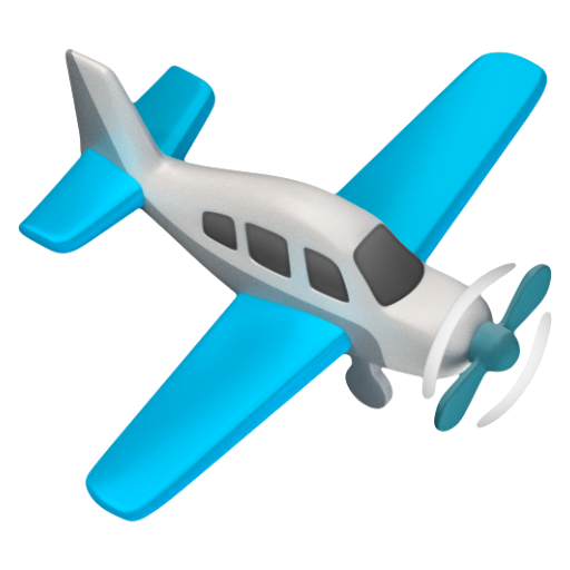 Emoji Máy bay nhỏ 🛩 dạng 3D
