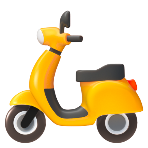 Emoji Xe tay ga 🛵 dạng 3D