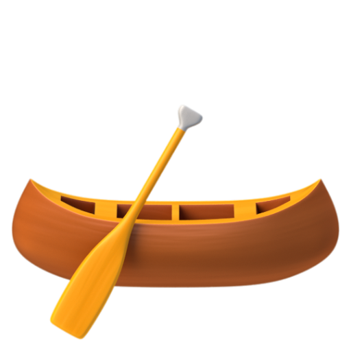 Emoji Xuồng 🛶 dạng 3D