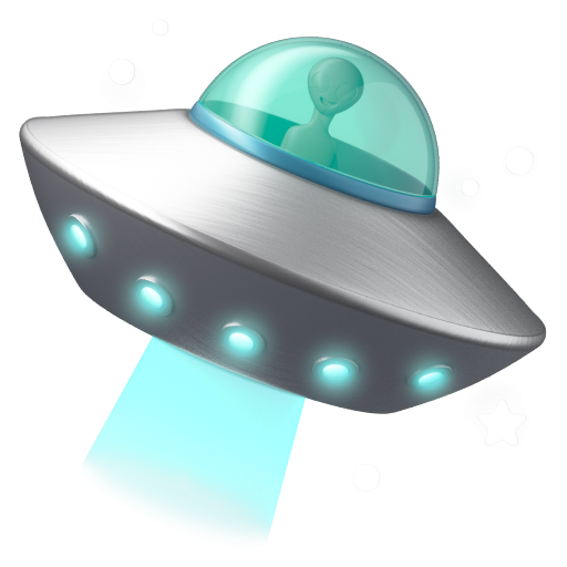 Emoji Đĩa bay 🛸 dạng 3D