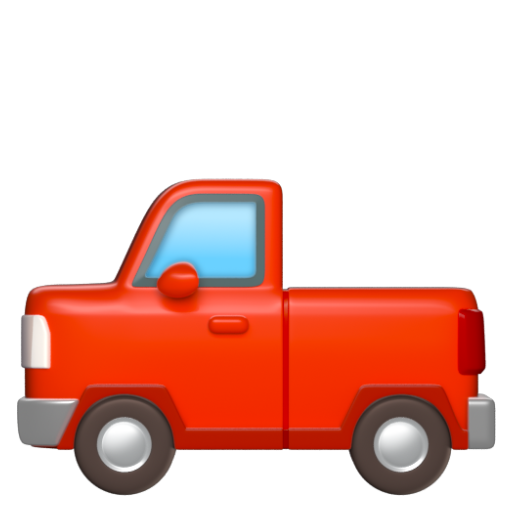Emoji Xe bán tải 🛻 dạng 3D