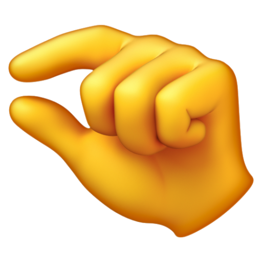 Emoji Tay chụm 🤏 dạng 3D