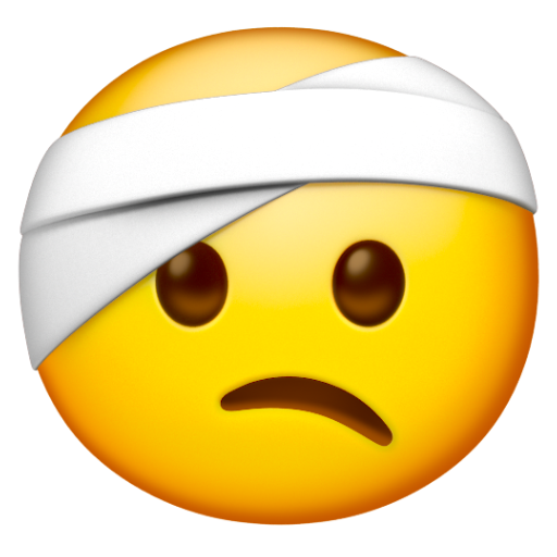 Emoji Mặt đeo băng đầu 🤕 dạng 3D