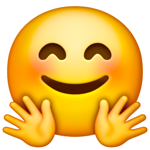 Emoji Mặt ôm 🤗 dạng 3D