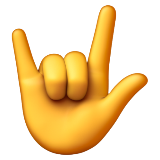 Emoji Cử chỉ yêu nhau 🤟 dạng 3D