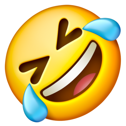 Emoji Mặt cười lăn cười bò 🤣 dạng 3D