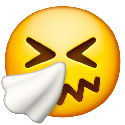 Emoji Mặt hắt hơi 🤧 dạng 3D