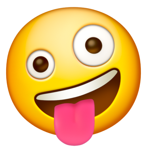 Emoji Mặt làm trò hề 🤪 dạng 3D