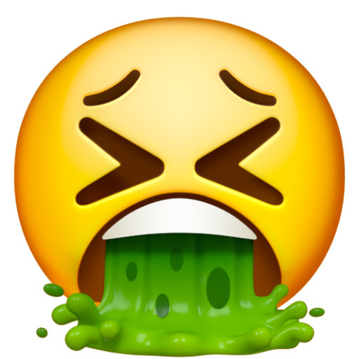 Emoji Mặt nôn mửa 🤮 dạng 3D