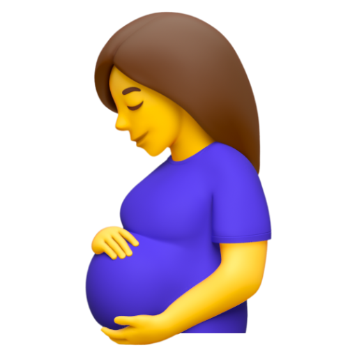Emoji Người phụ nữ có thai 🤰 dạng 3D