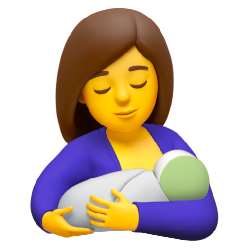 Emoji Cho con bú 🤱 dạng 3D