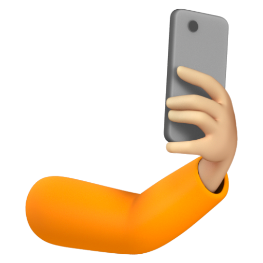 Emoji Tự sướng: màu da sáng trung bình 🤳🏼 dạng 3D