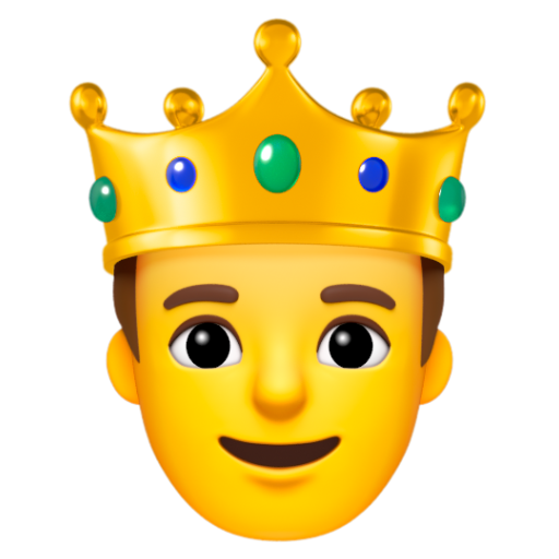 Emoji Hoàng tử 🤴 dạng 3D