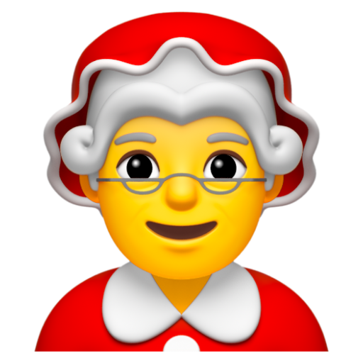 Emoji Mẹ giáng sinh 🤶 dạng 3D