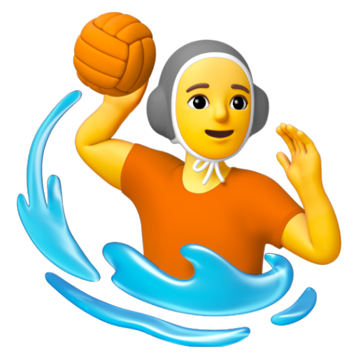 Emoji Người chơi bóng nước 🤽 dạng 3D