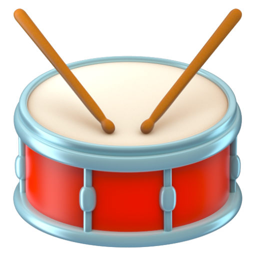 Emoji Trống 🥁 dạng 3D