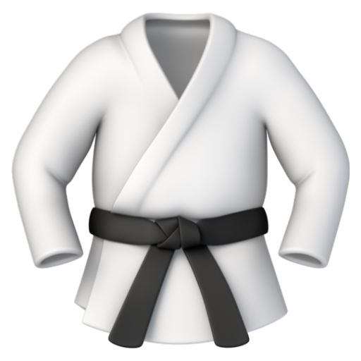 Emoji Đồng phục võ thuật 🥋 dạng 3D