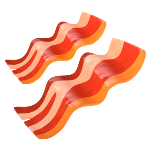 Emoji Thịt xông khói 🥓 dạng 3D