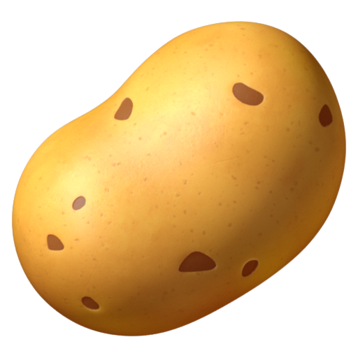 Emoji Khoai tây 🥔 dạng 3D