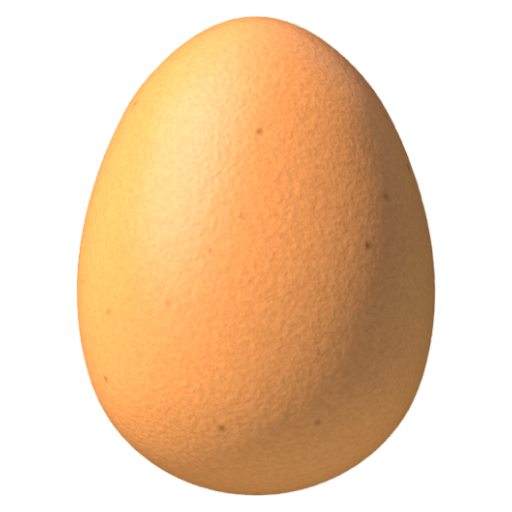 Emoji Trứng 🥚 dạng 3D
