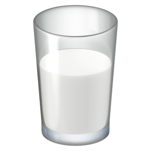 Emoji Cốc sữa 🥛 dạng 3D