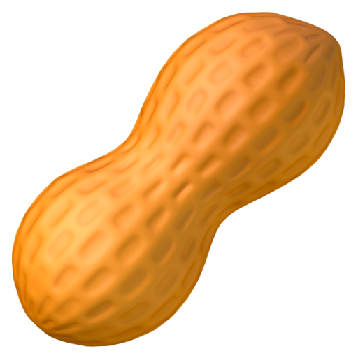 Emoji Đậu phộng 🥜 dạng 3D