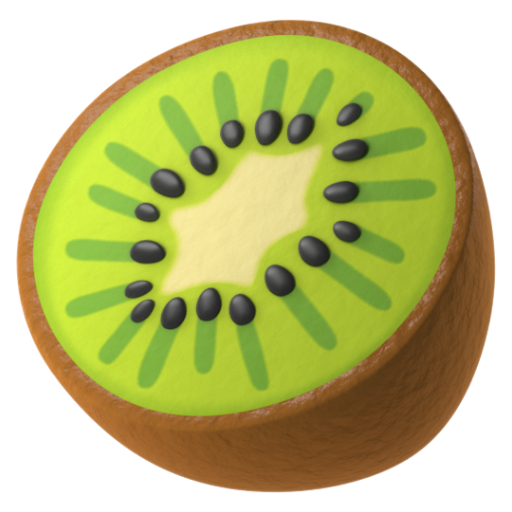 Emoji Quả kiwi 🥝 dạng 3D