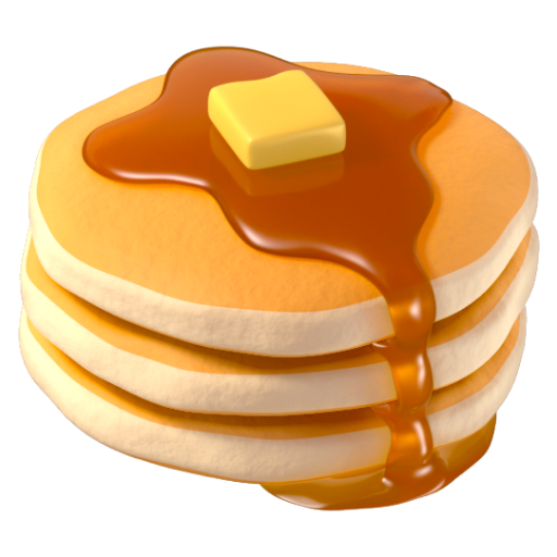 Emoji Bánh kếp 🥞 dạng 3D