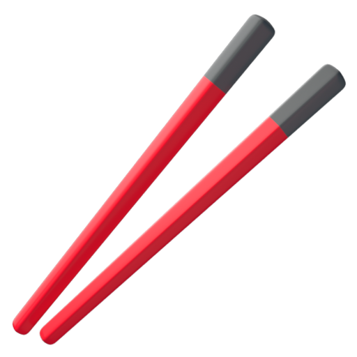 Emoji Đũa 🥢 dạng 3D