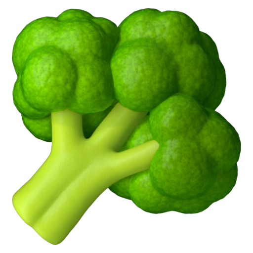 Emoji Xúp lơ xanh 🥦 dạng 3D