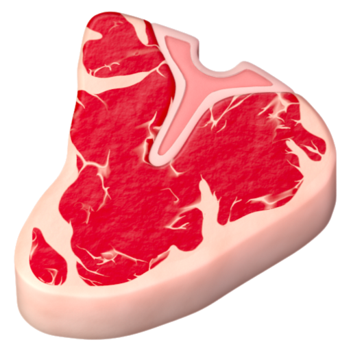 Emoji Tảng thịt 🥩 dạng 3D