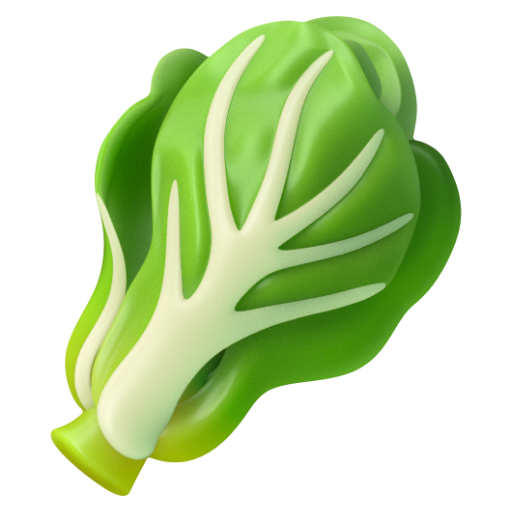Emoji Xanh lá 🥬 dạng 3D