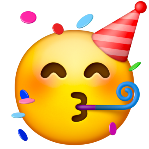 Emoji Mặt tiệc tùng 🥳 dạng 3D