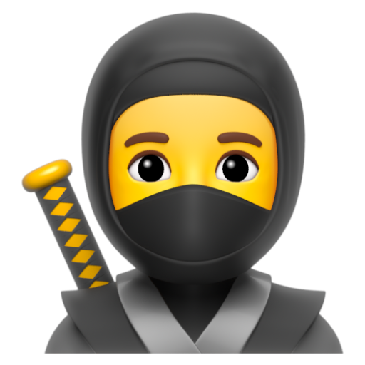 Emoji Ninja 🥷 dạng 3D